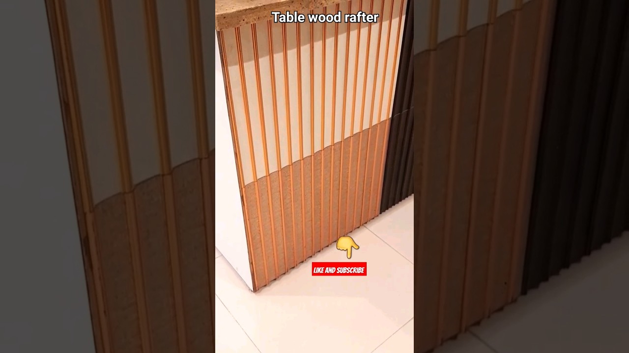 table wood pvc rafter panel installation | fluted panelinstallation