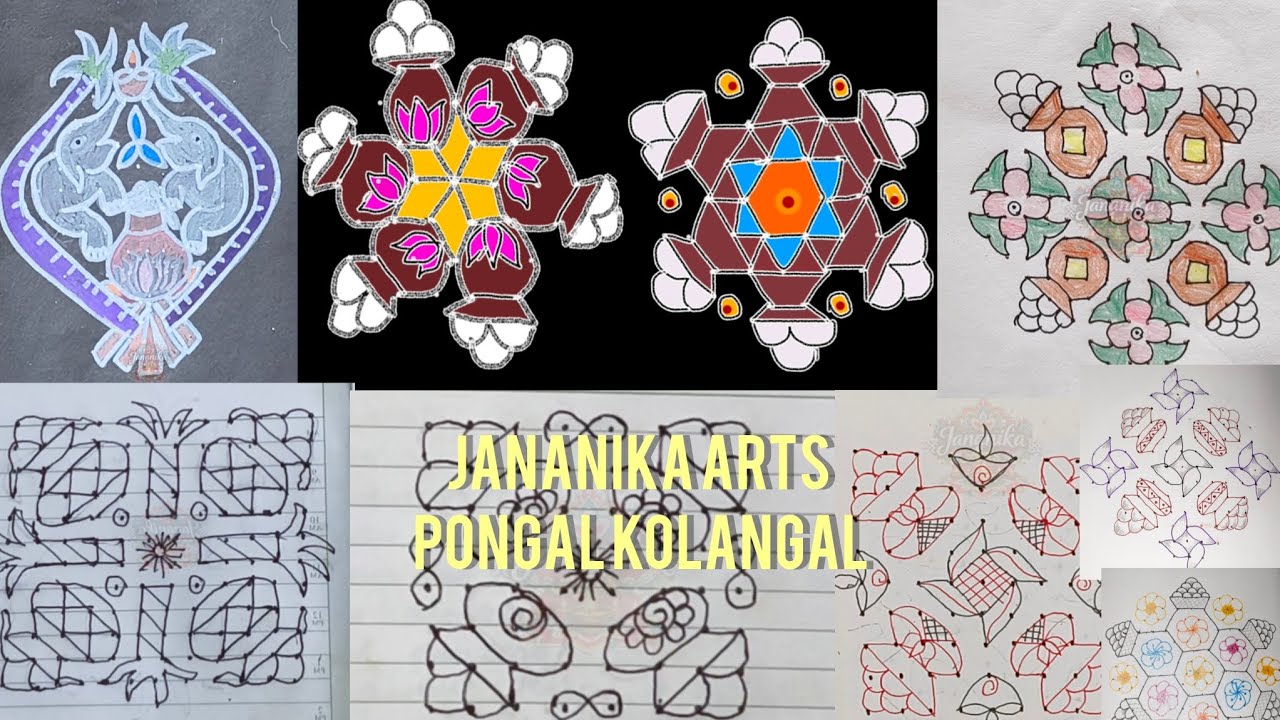 Simple pongal kolangal