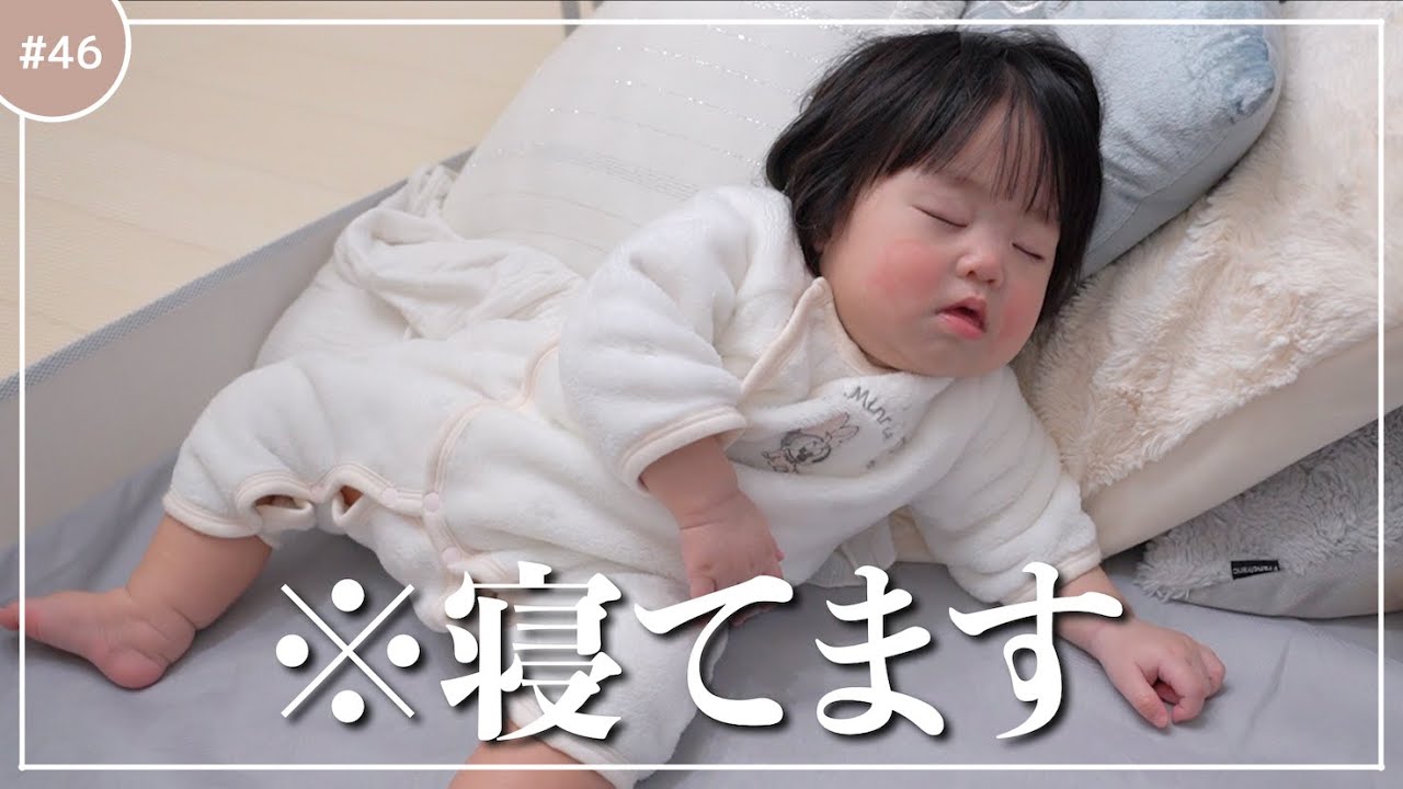 眠すぎてどんな体勢だろうと寝てしまう赤ちゃん