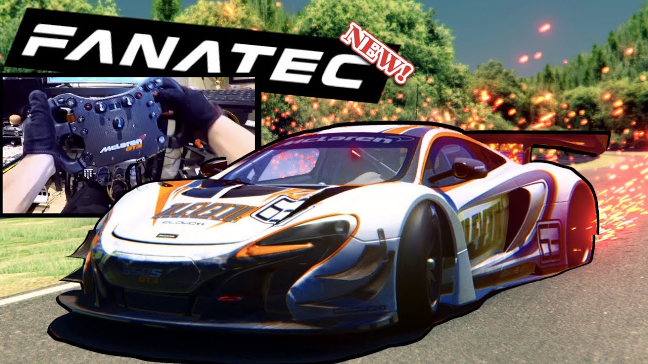 USING Fanatec's NEW McLaren GT3 V2 Wheel!! FIRST IMPRESSIONS/UNBOXING!! Then THIS Happened!!
