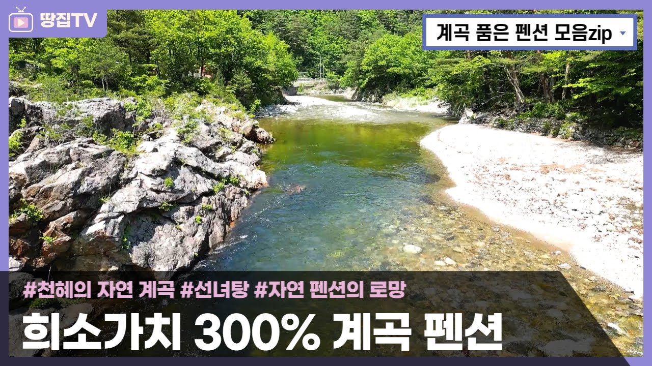 [절대펜션 모음] 천혜의 자연계곡을 가진 특급펜션 총집합