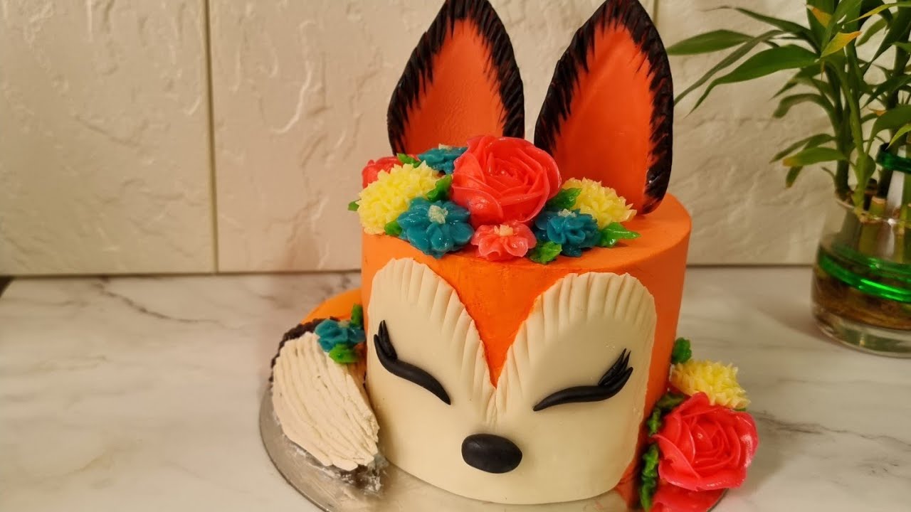 how to make a fox cake