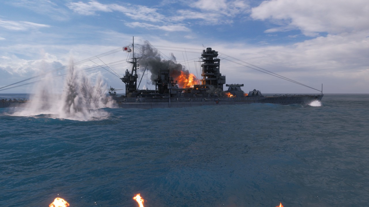 WoWs - Nagato: The ULTIMATE CLOSE CALL in Operation Cherry Blossom!