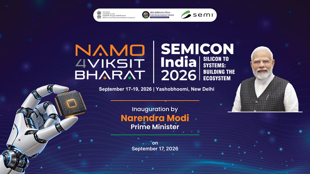 Shri Narendra Modi, Hon'ble Prime Minister inaugurates Semicon India 2026 at Yashobhoomi, Delhi