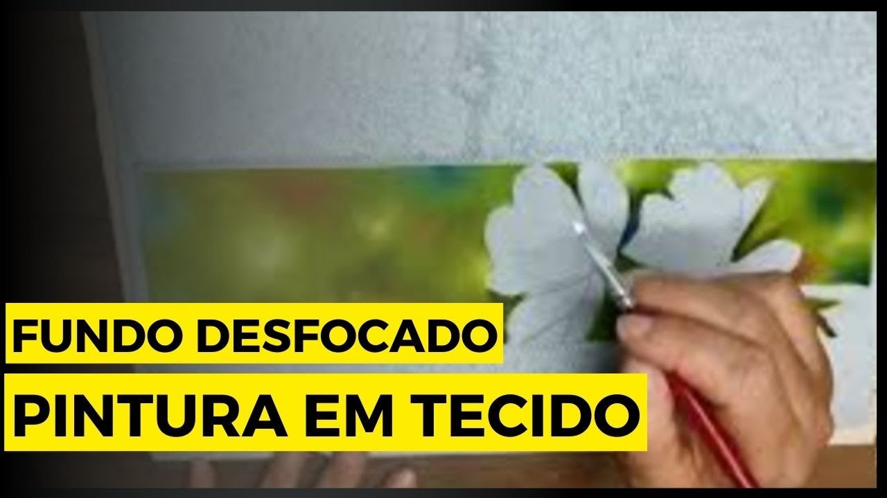 🔴Como Fazer FUNDO-DESFOCADO na Pintura em tecido[PASSO A PASSO]