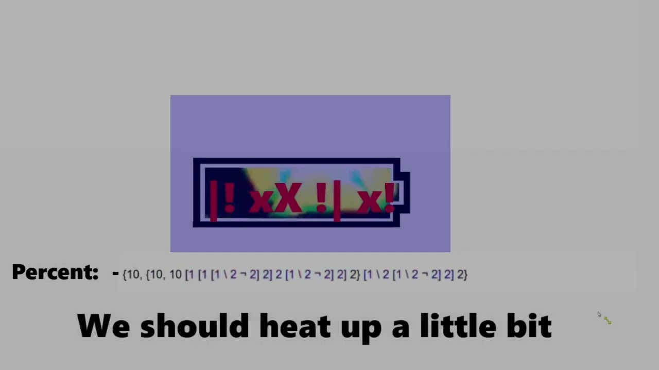 Battery Lowering to NEGATIVE Absolute Infinity Percent but it's x8 Speed
