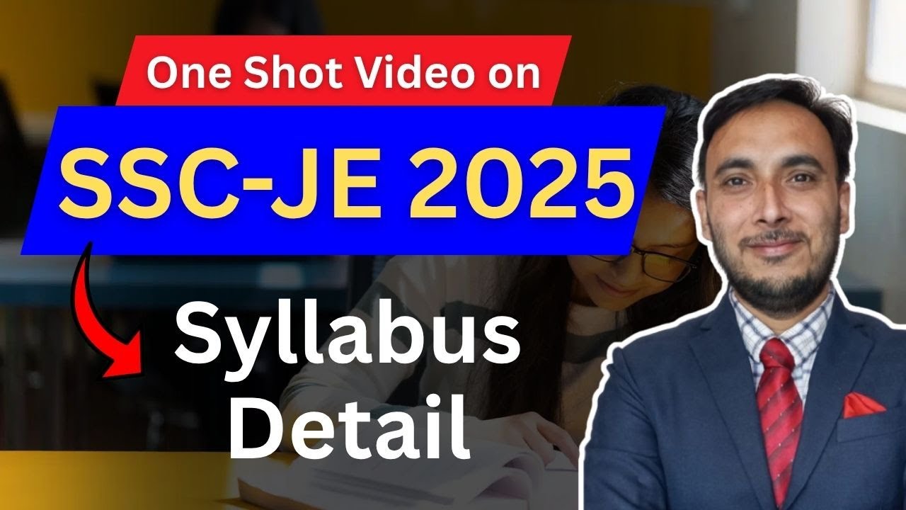 SSC JE Syllabus 2025 || SSC JE Mechanical Syllabus