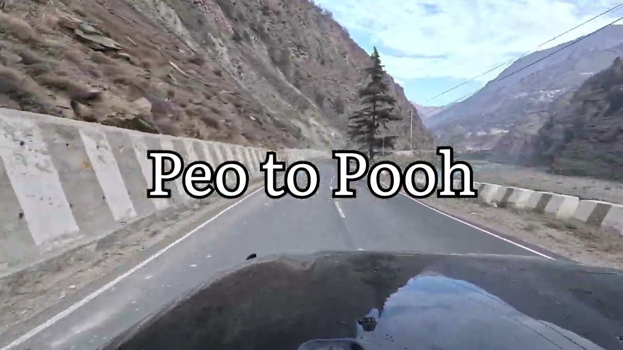 GoPro Shots | Reckong Peo to Pooh Drive 🚗 | Kinnaur Valley on Thar Roxx captured on GoPro