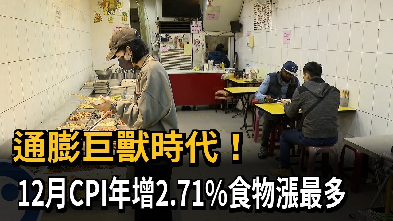 通膨巨獸時代！　12月CPI年增2.71%食物漲最多－民視新聞
