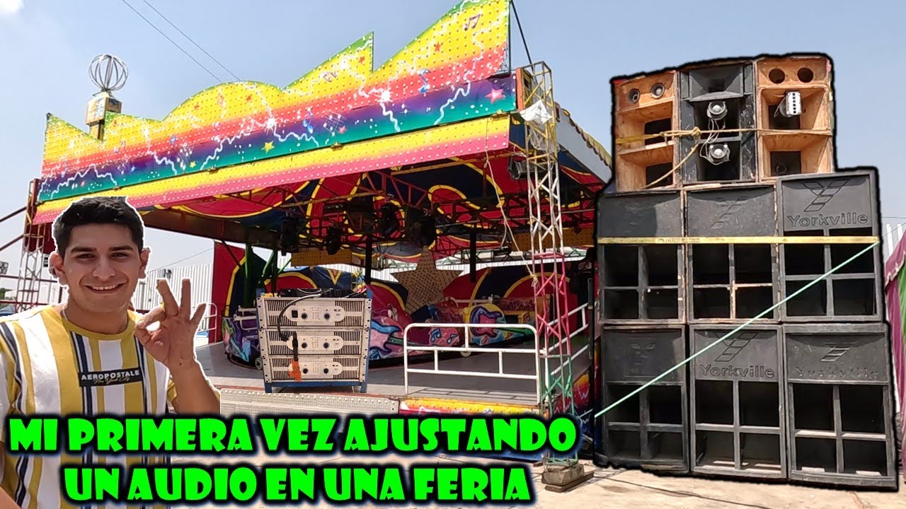 LO QUE NUNCA HABÍAS VISTO😱 del AUDIO de FERIAS🎢ASÍ se ESCUCHÓ ANTES y DESPUES EL SONIDO de LA FERIA💥