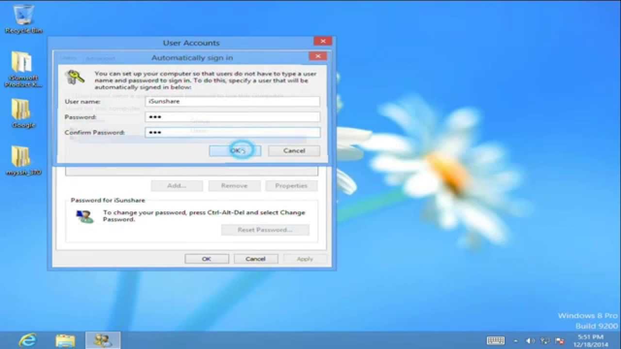 How to Disable Password on Windows 8.1/8 | Automatically Login without Password