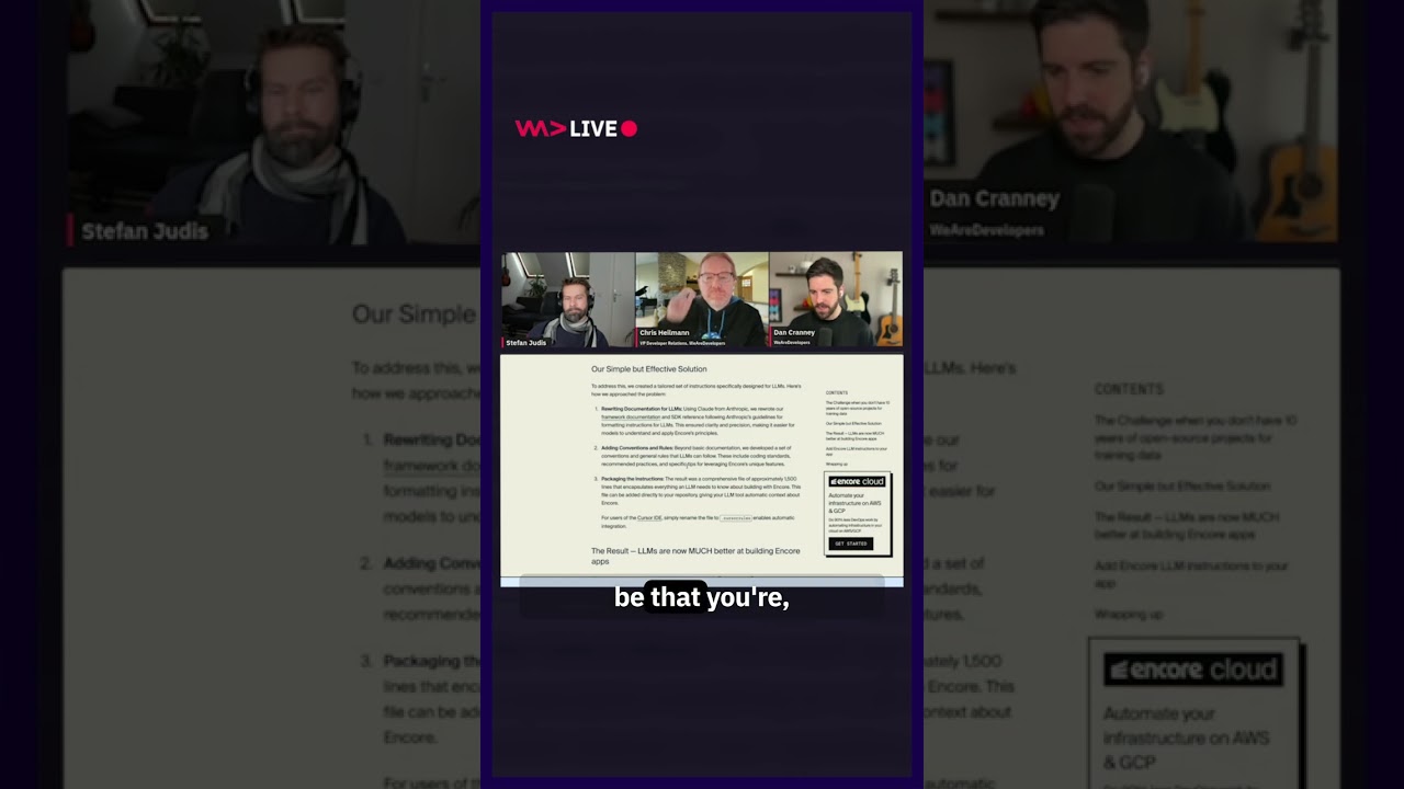 WeAreDevelopers LIVE: AI Might Be Useful When We're Learning to Code