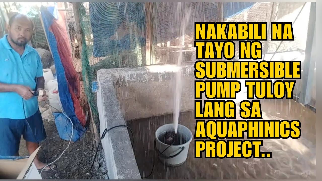 NAKABILI NA TAYO NG SUBMERSIBLE PUMP TULOY LANG SA AQUAPHONICS PROJECT..