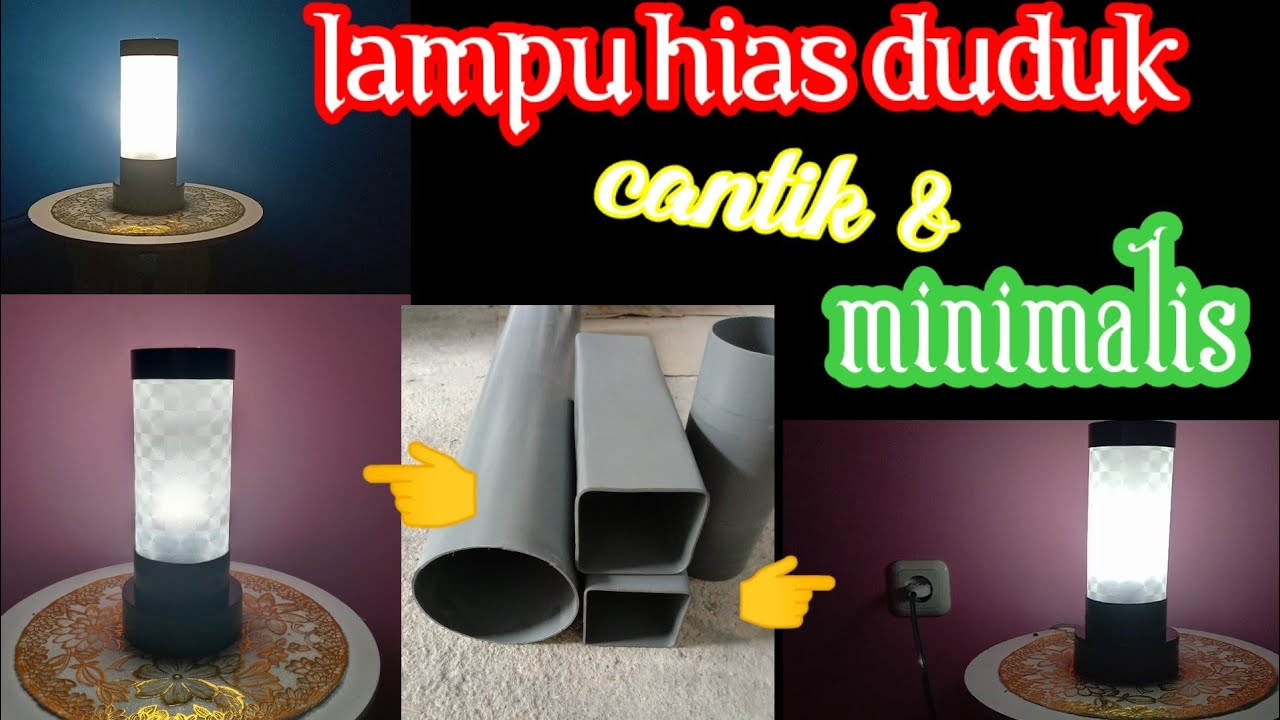 Lampu hias duduk minimalis dari pipa air//ide bisnis 2020//usaha menjanjikan