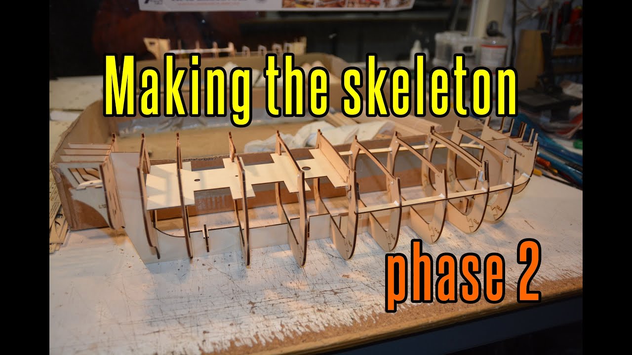 HMS Endeavour - part 2 Making The Skeleton (phase 2)