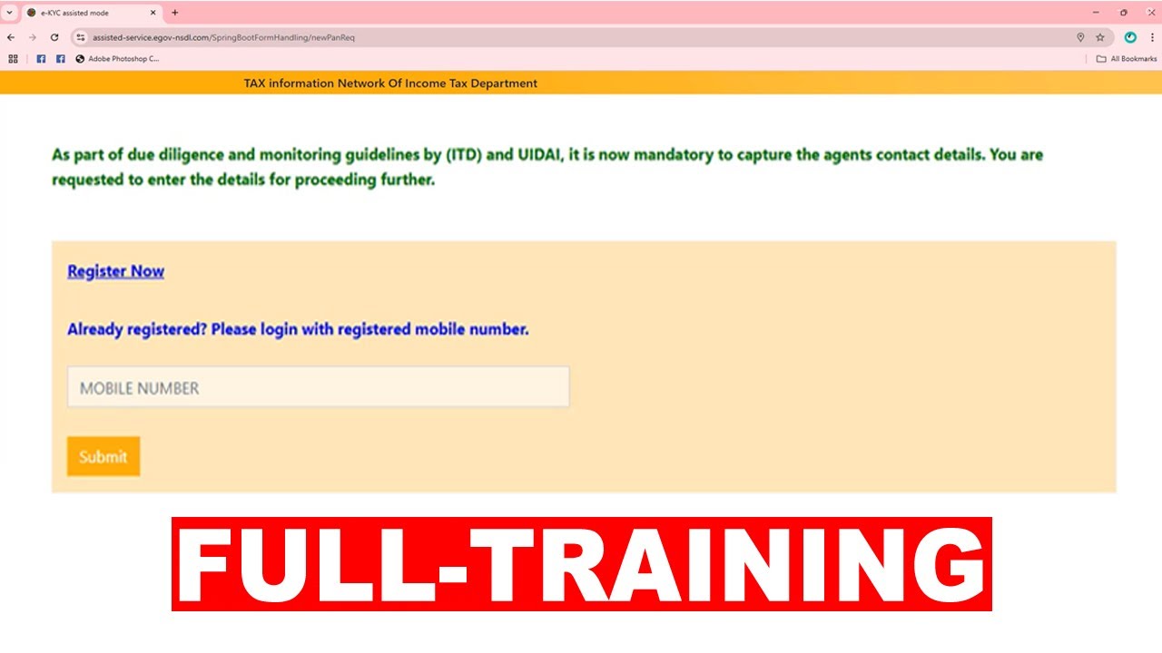 NSDL Agent Registration Form - NSDL Pan Card Agent ID Registration -  Apna Pan Agency Registration