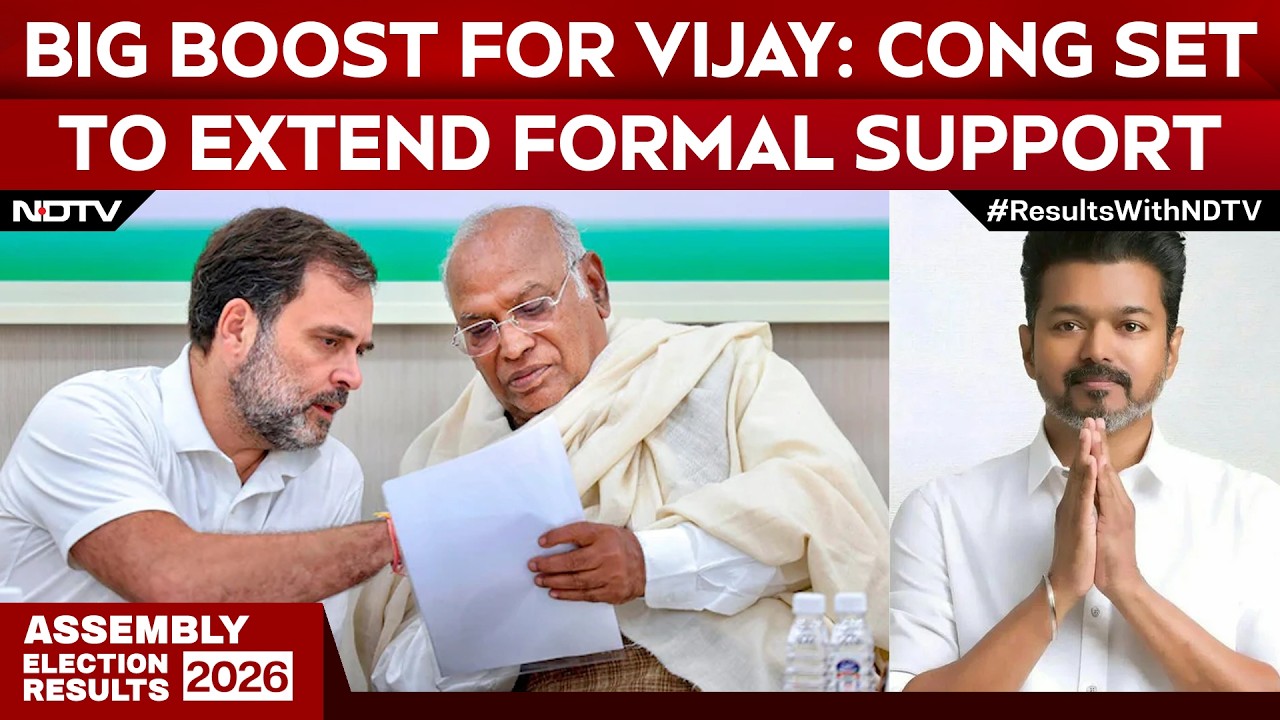 Tamil Nadu Election Results | Tamil Nadu Power Play: Congress Likely To Back Vijay With Conditions