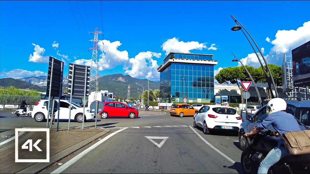 🇮🇹 Driving Tour in ITALY - Massa to Lucca - 4K UHD 60fps. Summer 2022