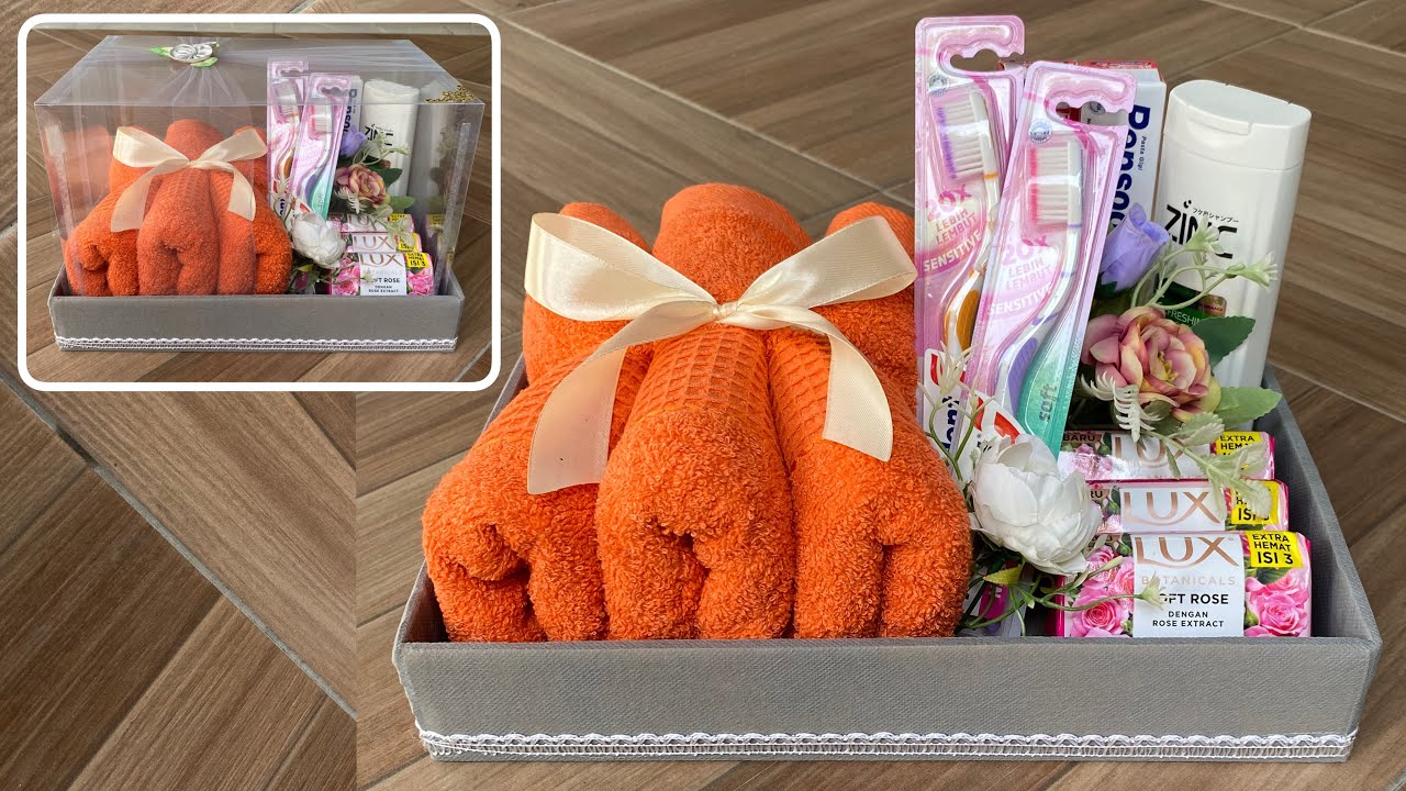 DIY | Membuat Seserahan Pernikahan l Tutorial Hantaran Handuk Dan Alat Mandi | hias seserahan Simple