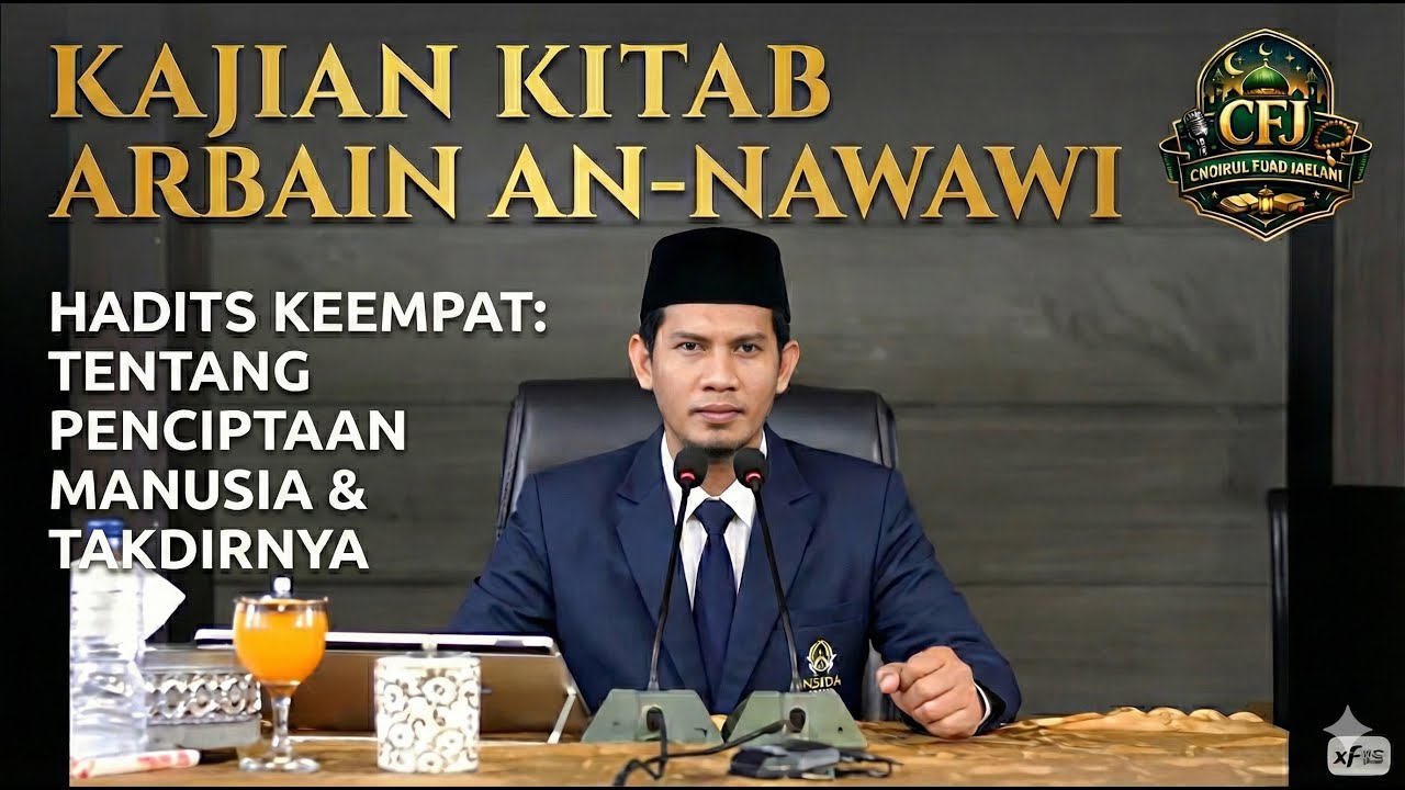 Syarah Kitab Arbain #4 - Tentang Penciptaan Manusia & Takdirnya - Abu Abdullah Choirul Fuad Jaelani