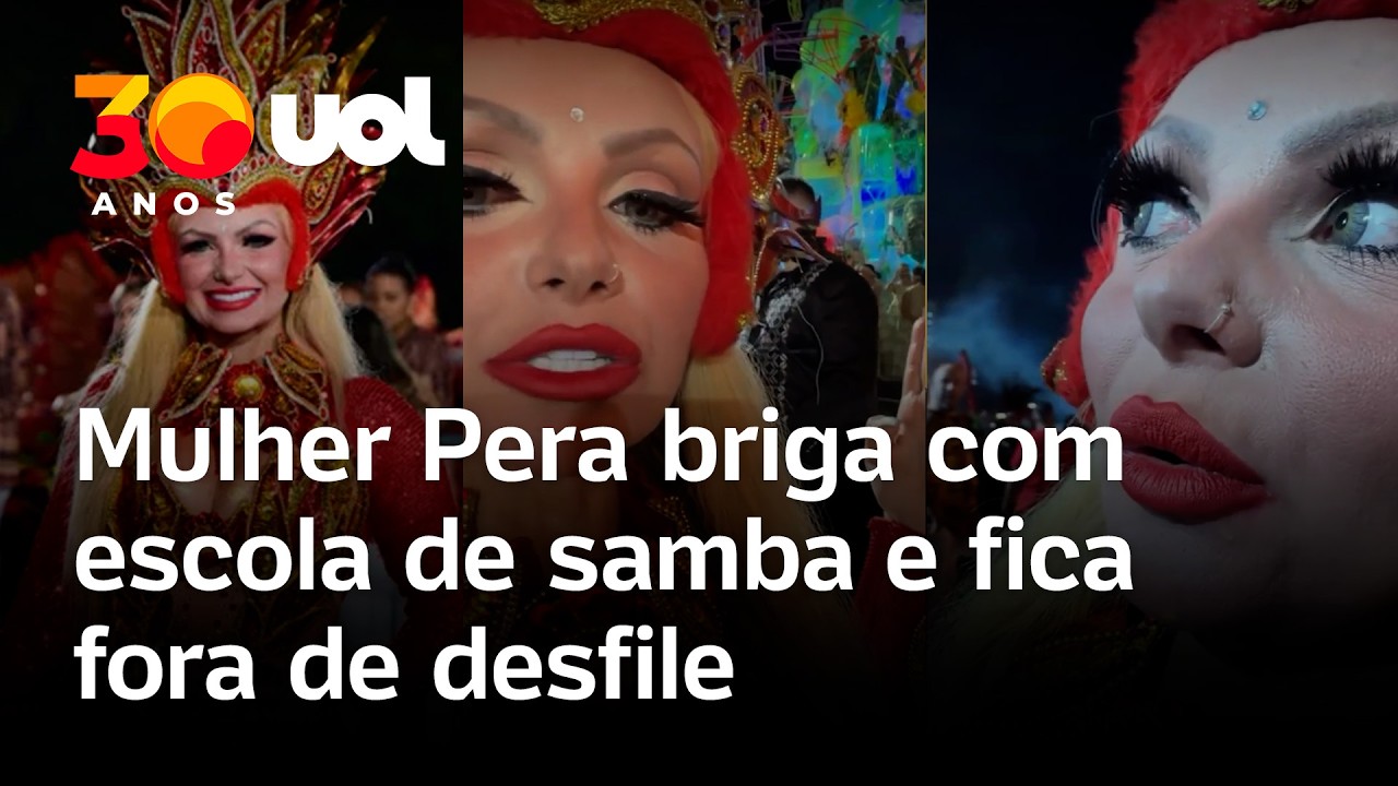 Mulher Pera é impedida de desfilar na Mocidade Unida da Mooca após confusão com fantasia e atraso