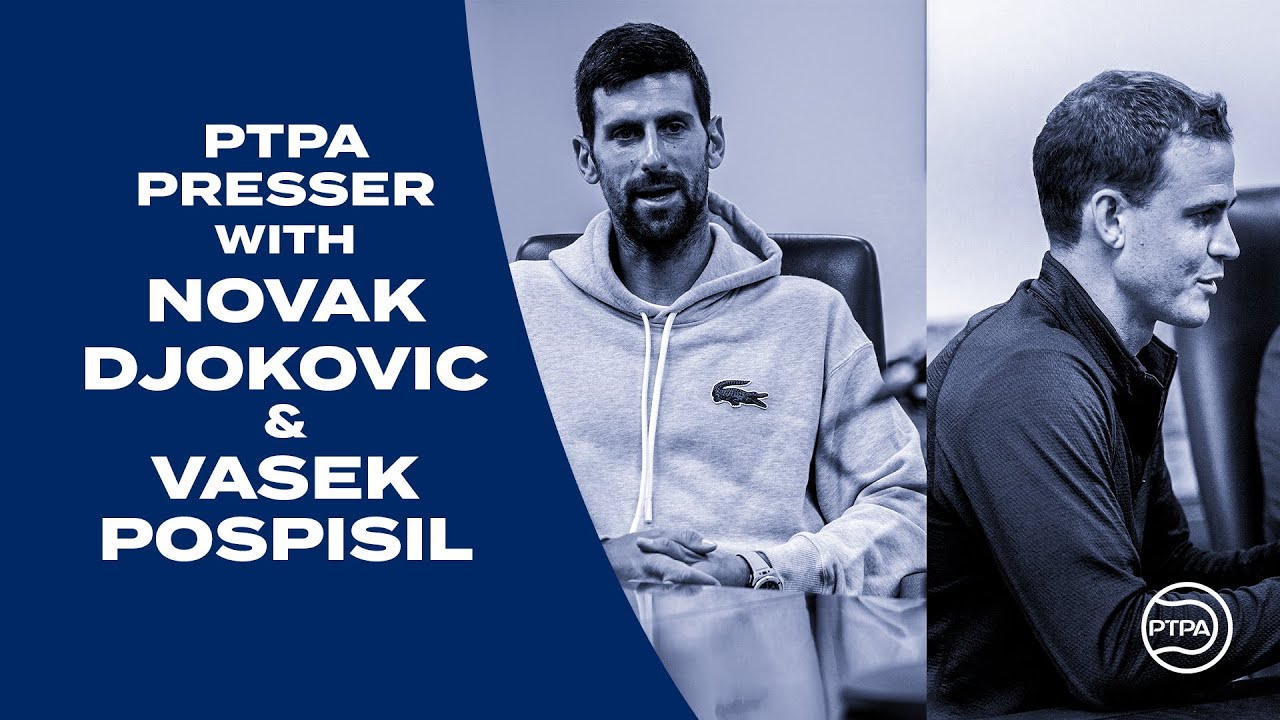 PTPA Media Availability with Novak Djokovic, Vasek Pospisil and Ahmad Nassar: August 2023