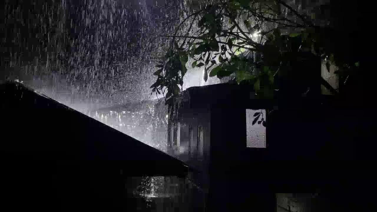 No Ads Heavy Rain Sounds on Tin Roof for Deep Sleep & Insomnia Relief