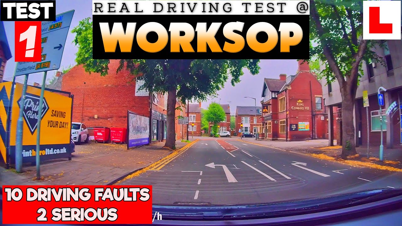 LEARNER FAILED DRIVING TEST FOR USING THE WRONG LANE TWICE || WORKSOP || 12JUL2025 8:10AM