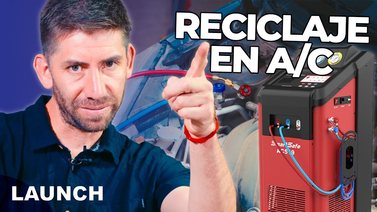 RECICLAMOS EL REFRIGERANTE DEL A/C CON LA LAUNCH AC519
