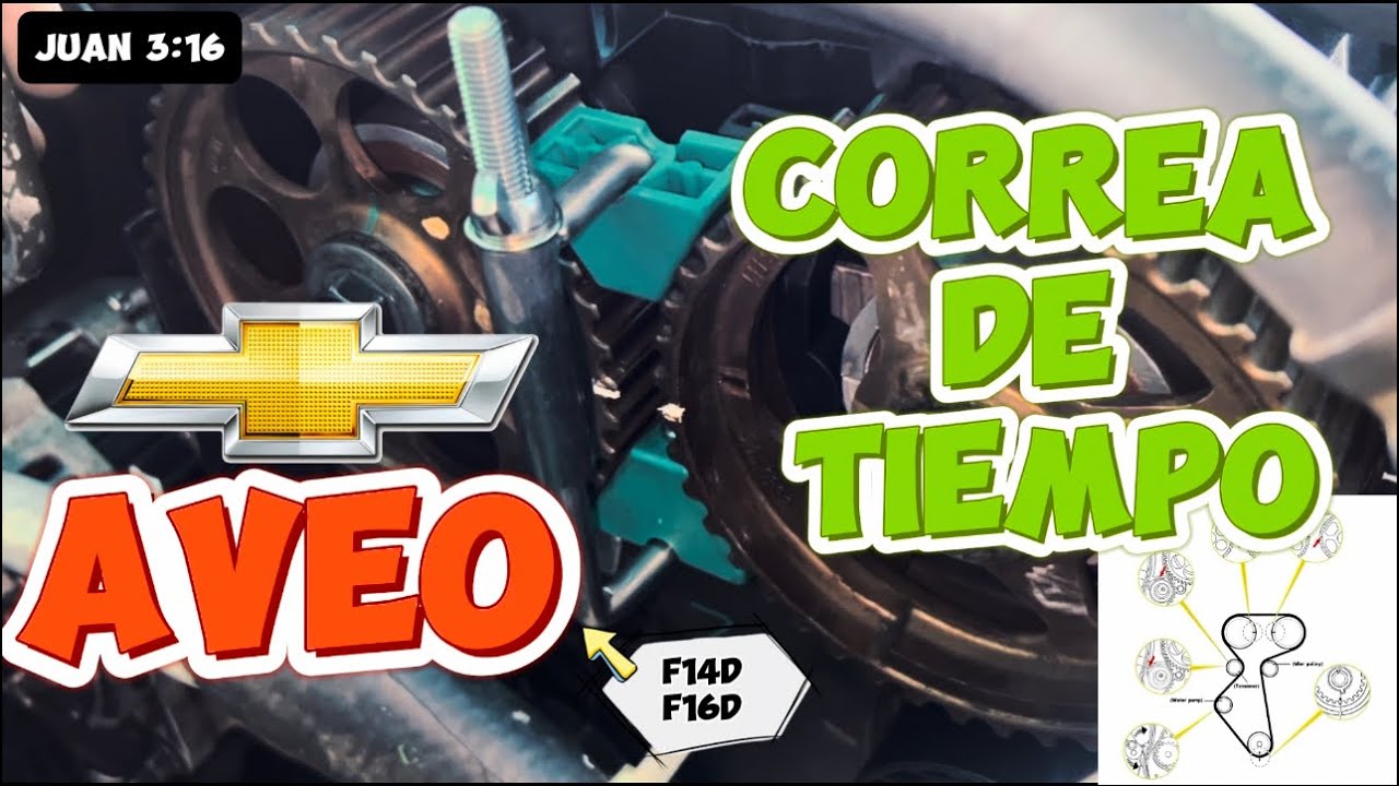 COMO INSTALAR CORREA DE TIEMPO DEL CHEVROLET AVEO | MOTOR F16D3