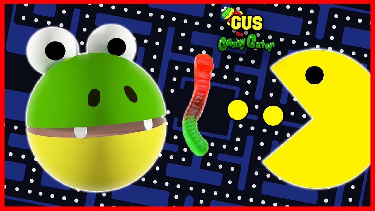 Giant IRL Pac man Let's Play with Gus the Gummy Gator