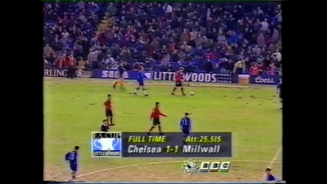 Chelsea Vs Millwall, FA Cup 1995 Part 1 of 3.