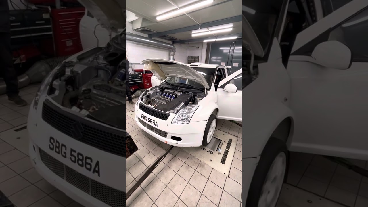 Suzuki Swift Super 1600 on Northampton Motorsports Rolling Road