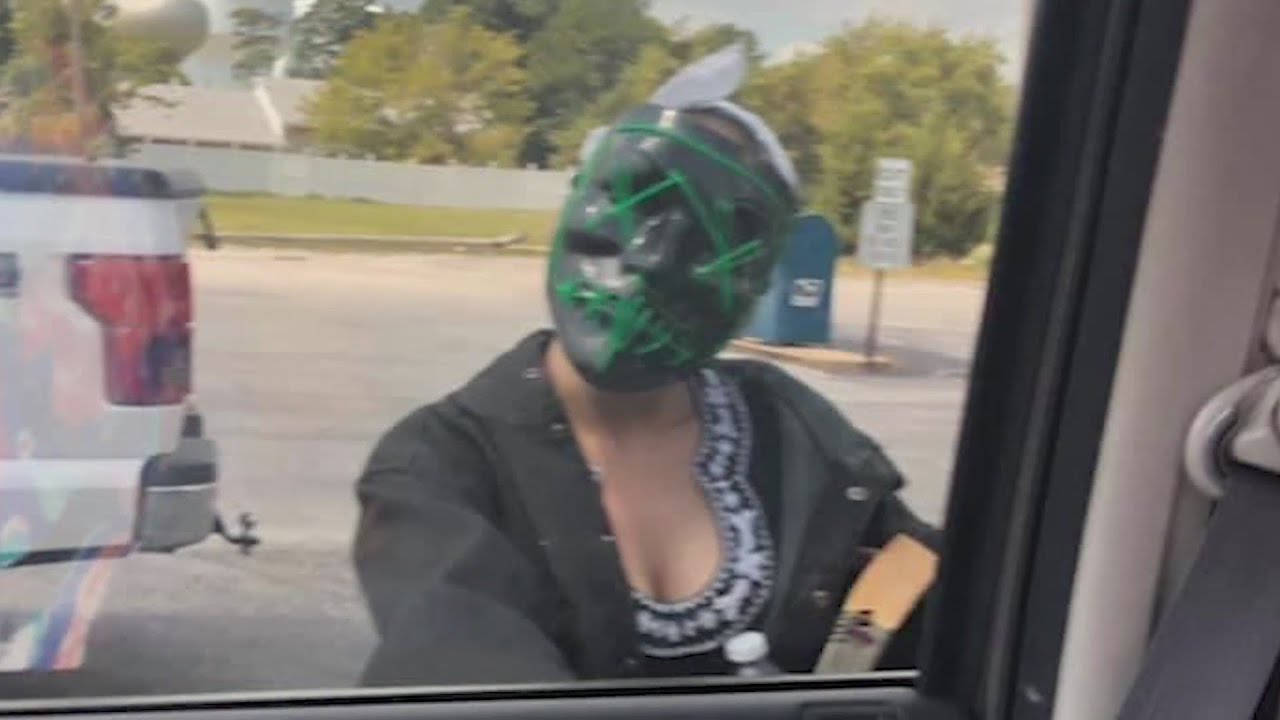Woman wearing 'Purge' mask taken to hospital after terrifying High Ridge mother