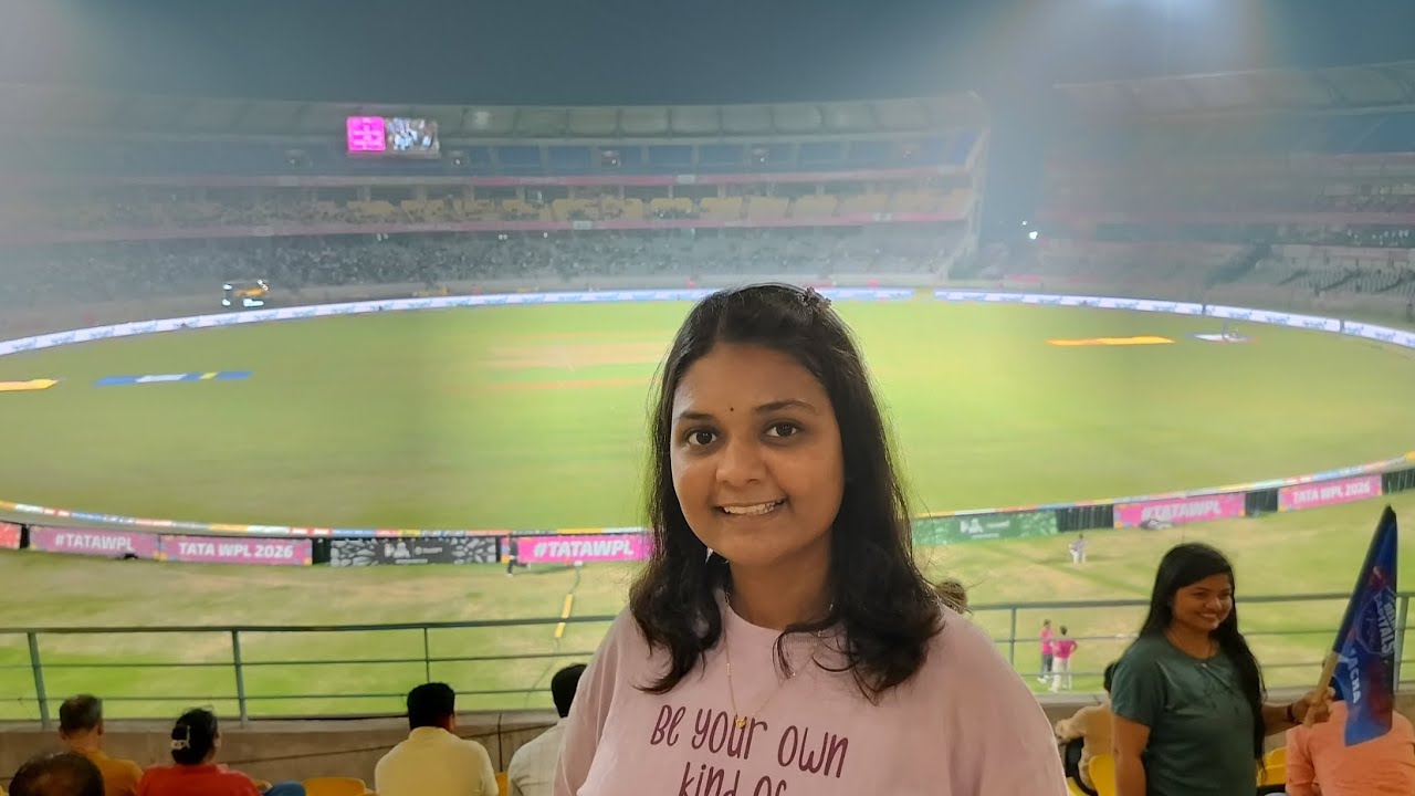 My First WPL Match Experience at BCA Stadium | Stadium Vlog 🏏