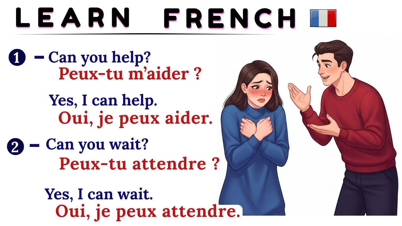 Common French Conversations between two (2) Friends | Slow & Easy French Dialogues |   Français