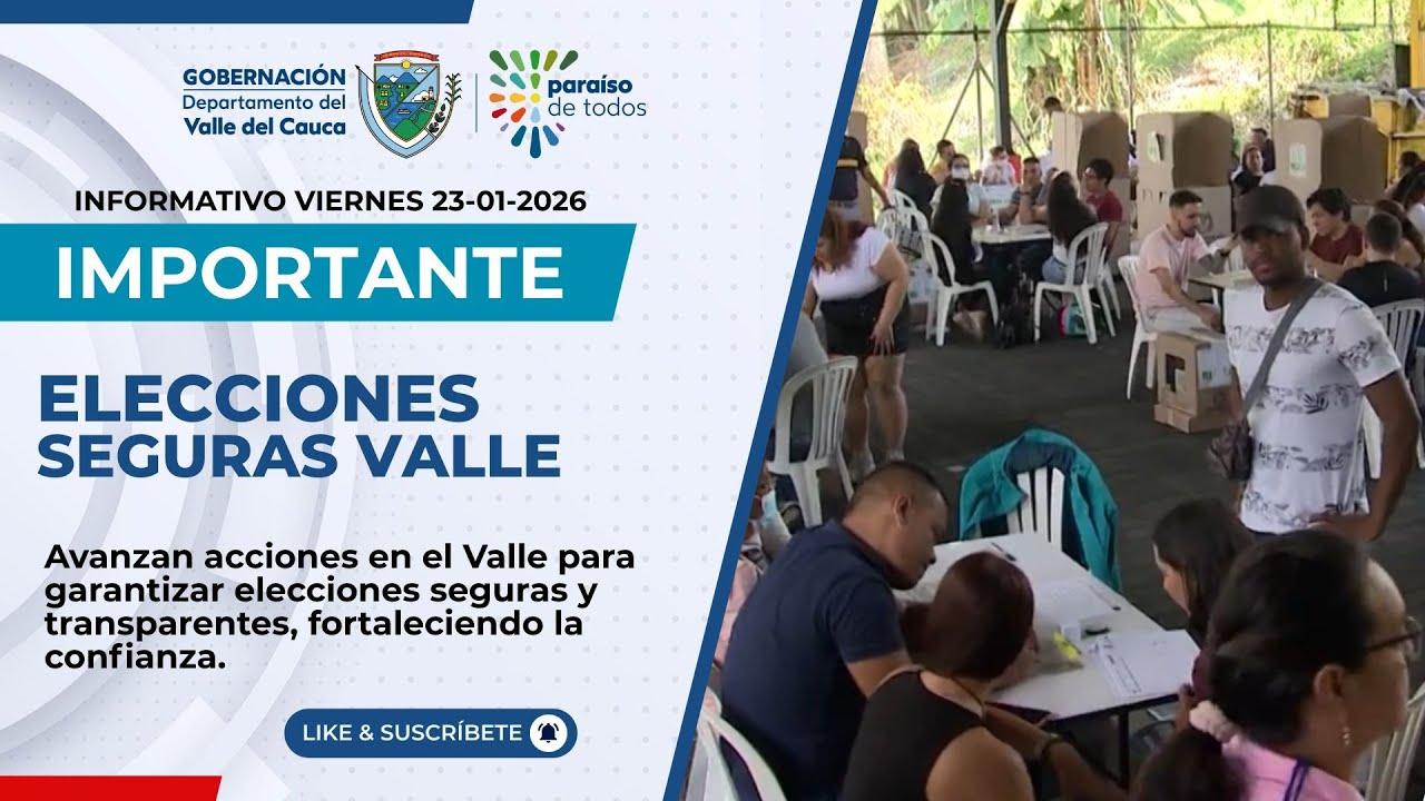 Avanzan acciones para garantizar elecciones seguras y transparentes en el Valle