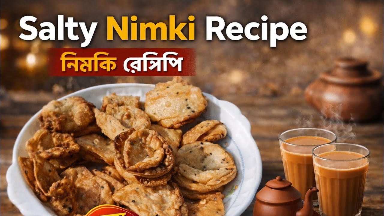 Salty Nimki Recipe | নোনতা নিমকি রেসিপি | Perfect Tea Time Snack | Bengali Recipe