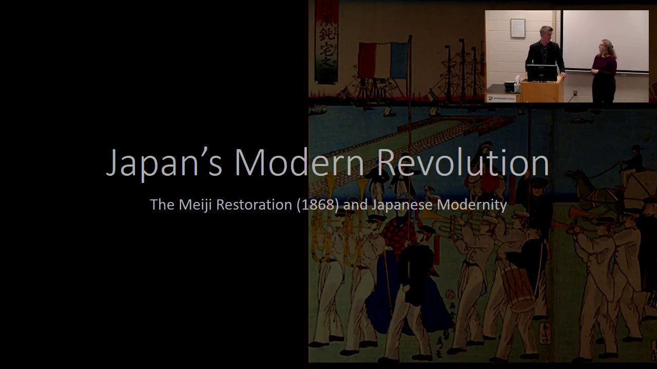Dr  Morgan Pitelka (UNC) lecture on Meiji restoration in Japan