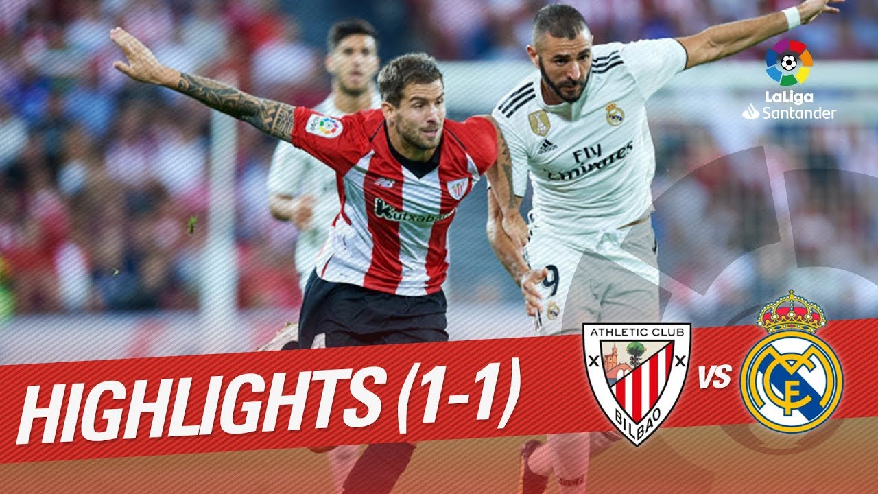Resumen de Athletic Club vs Real Madrid (1-1)