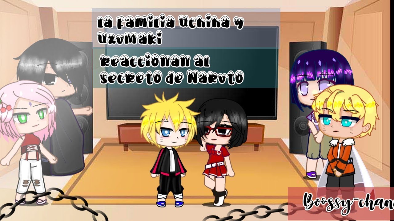 ✨La familia Uchiha y Uzumaki reaccionan al secreto de Naruto (SasuNaru)  1/?