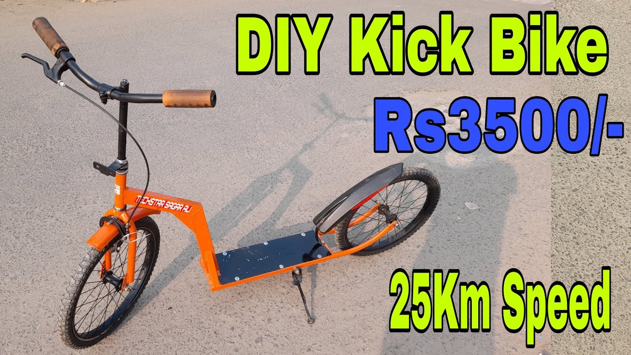 How To Make Kick Scooter At Home DIY Kick Bike