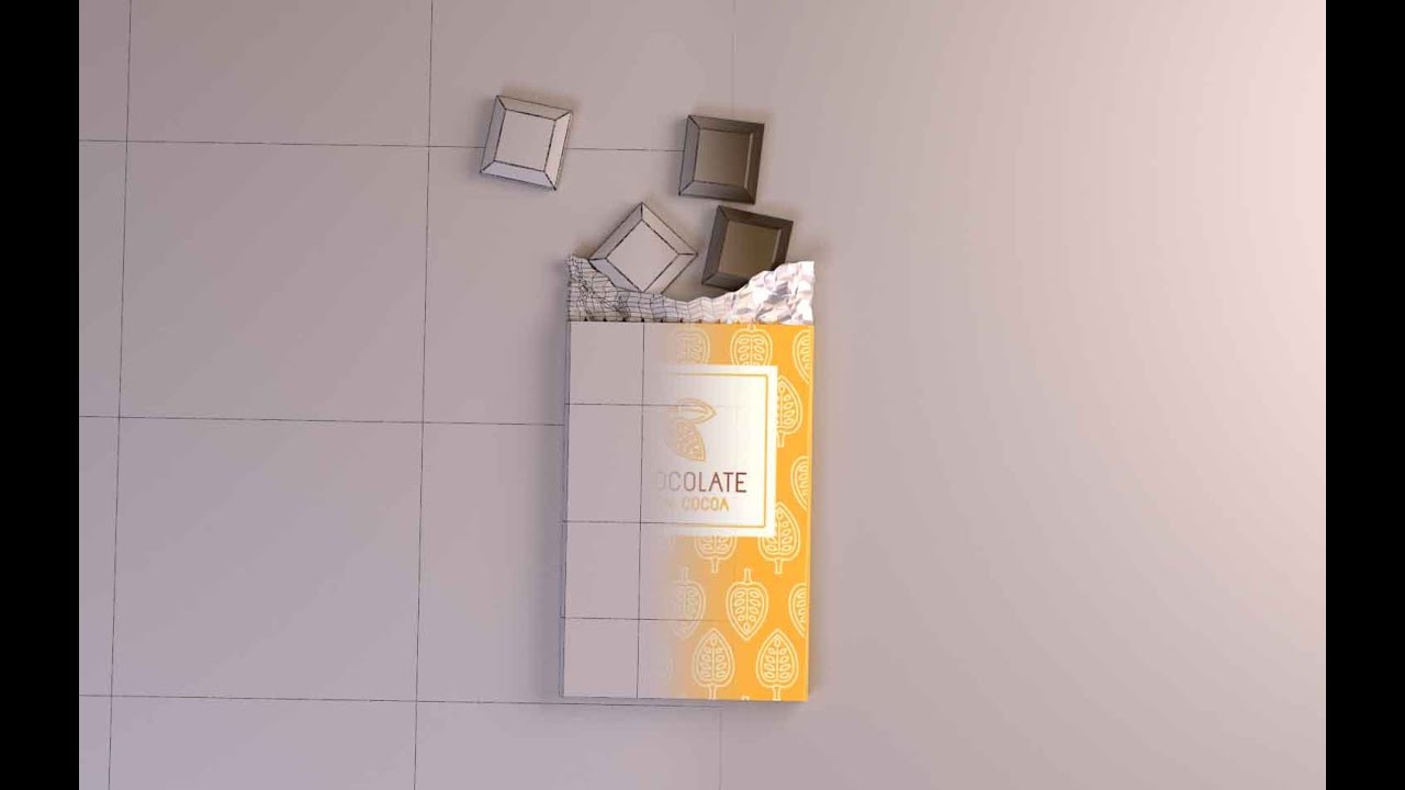 МОДЕЛИРУЕМ ШОКОЛАДКУ//CHOCOLATE BAR SPEED MODELING//3DS MAX+CORONA