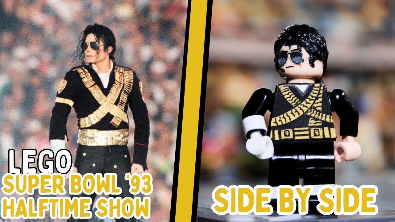LEGO Michael Jackson - Super Bowl Halftime Show | Side By Side Comparison