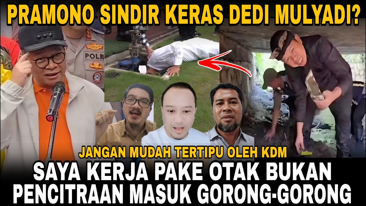 PRAMONO SINDIR KERAS KDM? KERJA PAKE OTAK BUKAN PENCITRAAN MASUK GORONG2!! KDM HAJAR BALIK PRAMONO?