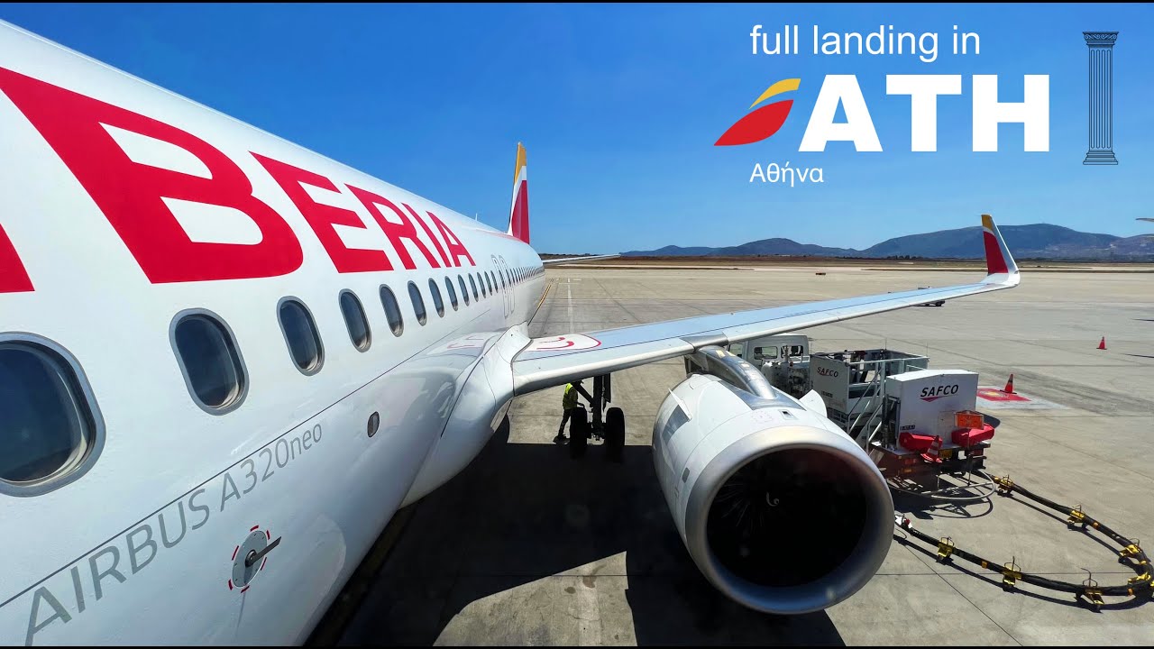 Iberia 🇪🇸 Airbus A320 Neo | Full Approach & Landing in Athens (ATH) ✈
