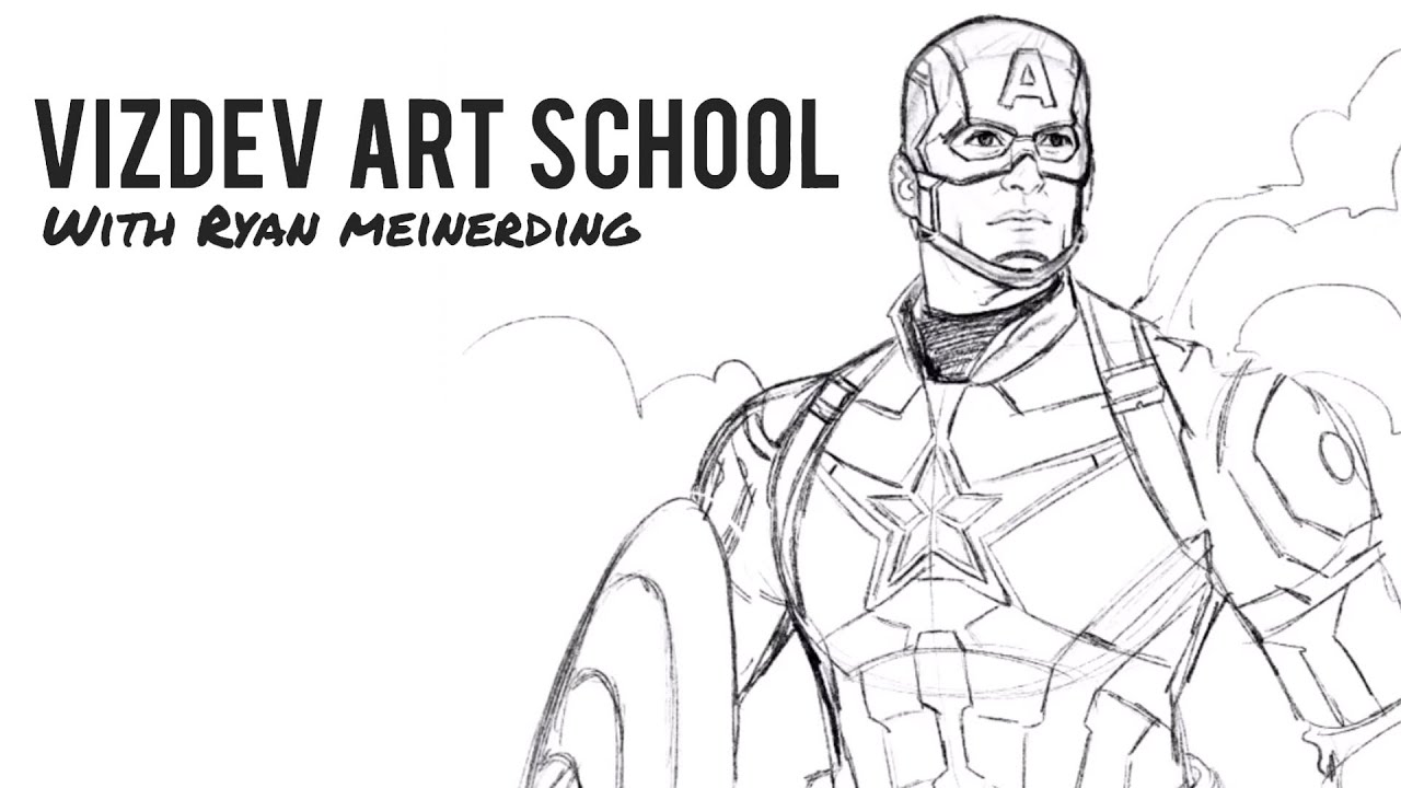 How to Draw Marvel Studios' Captain America with Ryan Meinerding