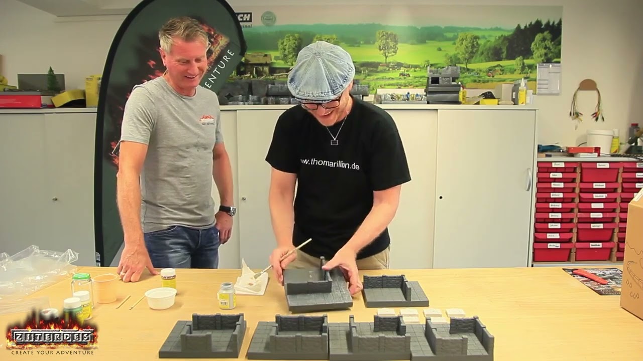 Unboxing Dunkelstadt Dungeon Starter Set
