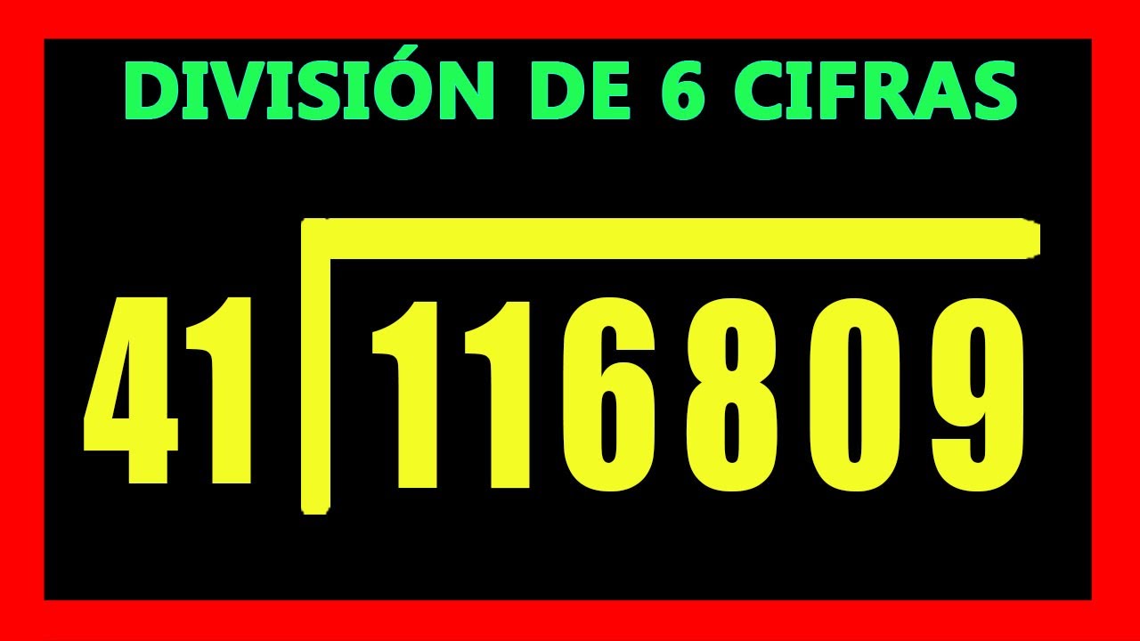 ✅👉 Divisiones de 6 cifras  ✅ Como resolver divisiones de 6 cifras