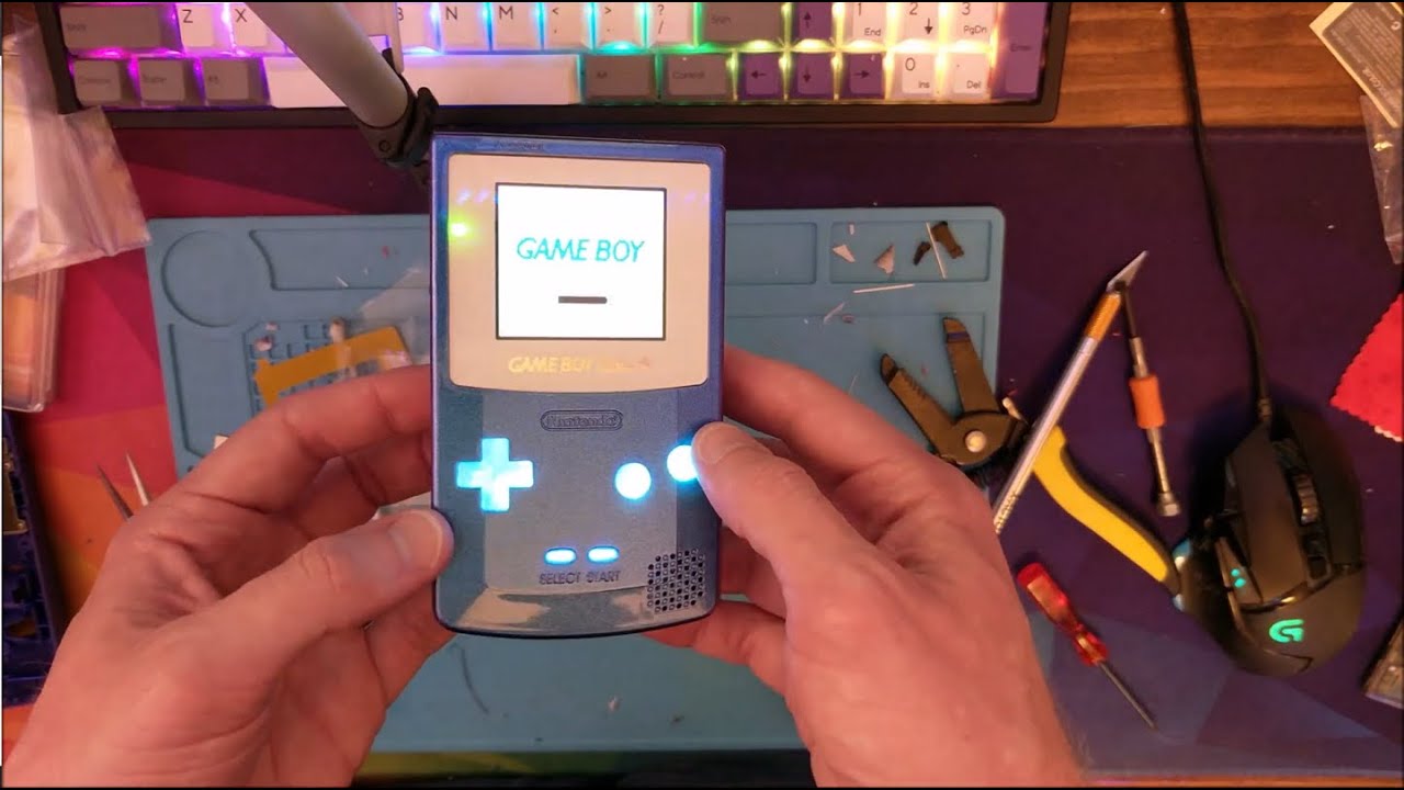 Gameboy Color button lights mod tutorial (Long Version)